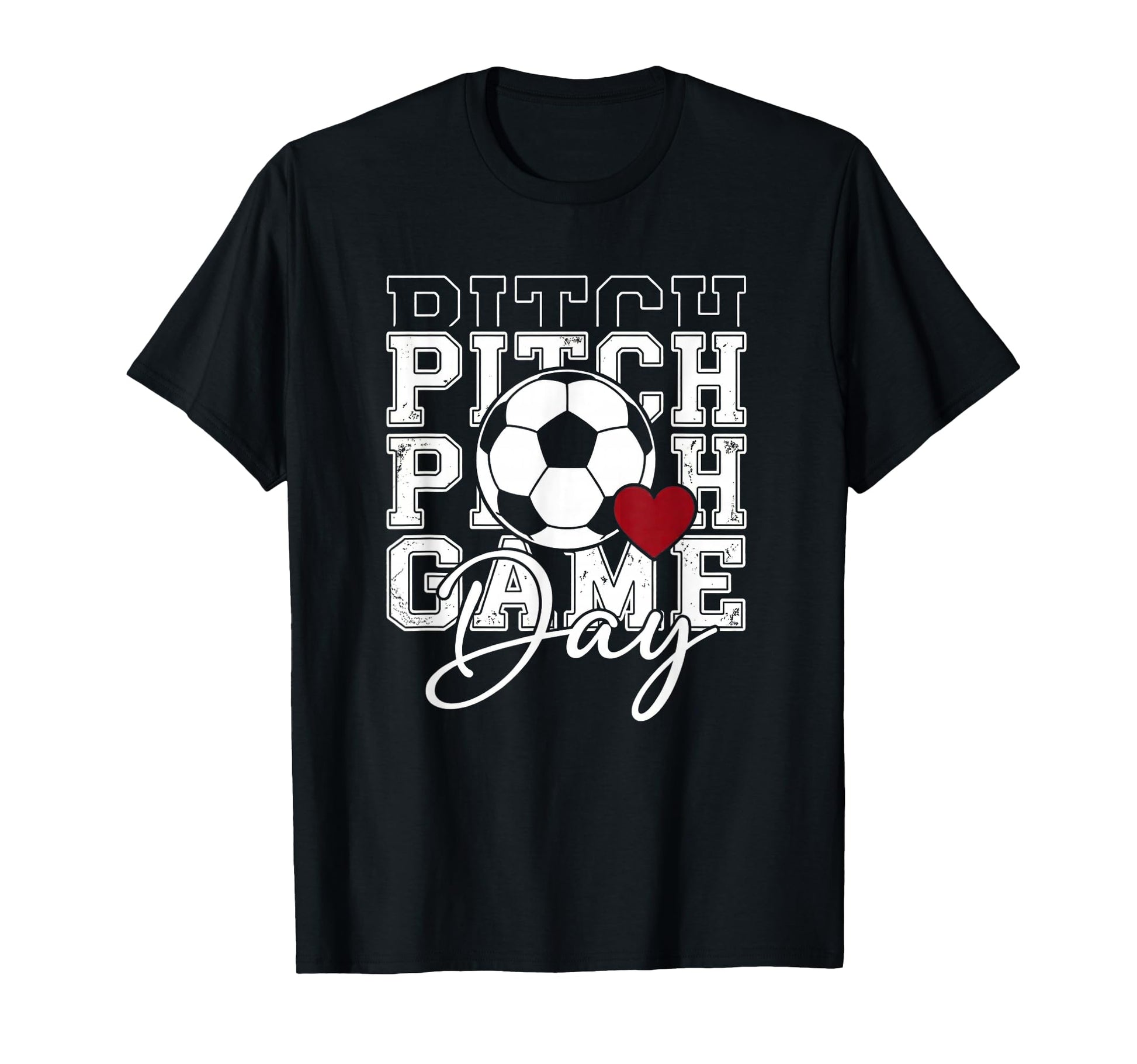 Soccer Game Day Spirit Heart Athlete T-Shirt - Unique Graphic for Adults - T-Shirt, Sweatshirt, Hoodie