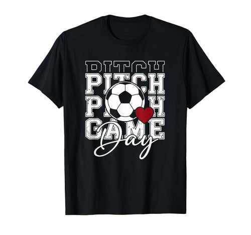 Soccer Game Day Spirit Heart Athlete T-Shirt - Unique Graphic for Adults - T-Shirt, Sweatshirt, Hoodie