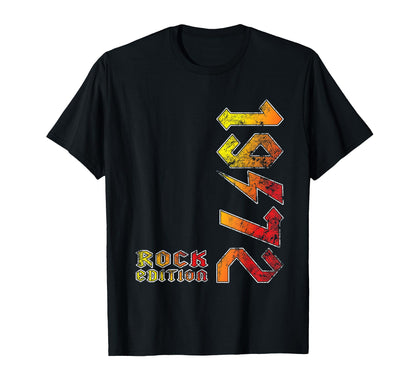 1972 Rock Music Lovers Gift T-Shirt - Trendy Graphic for Adults - T-Shirt, Sweatshirt, Hoodie