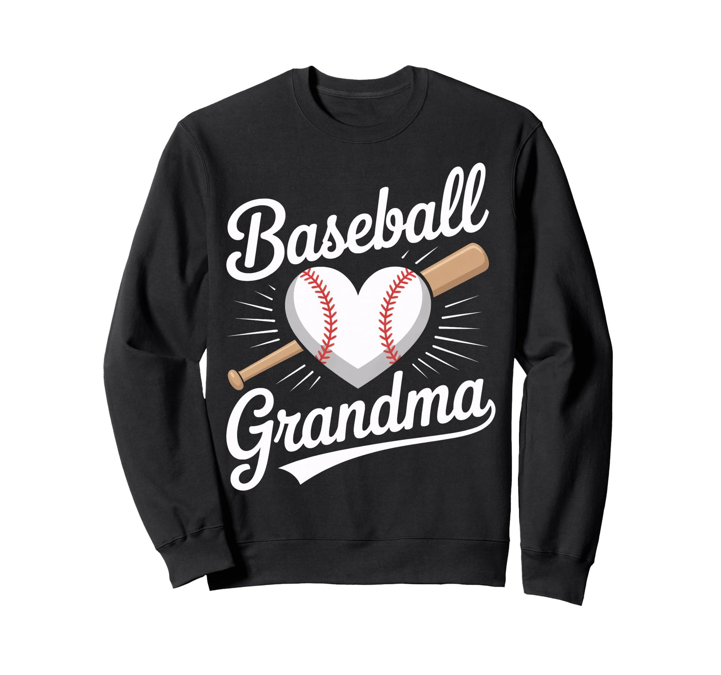 Baseball Grandma Baseball Lovers Sweatshirt - Minimalist Print for Adults - T-Shirt, Sweatshirt, Hoodie