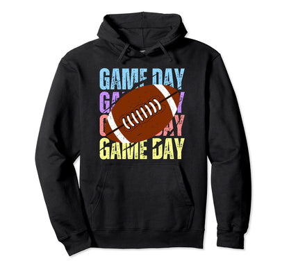 Game Day Football American Mom Hoodie - Casual Everyday Wear for Adults - T-Shirt, Sweatshirt, Hoodie