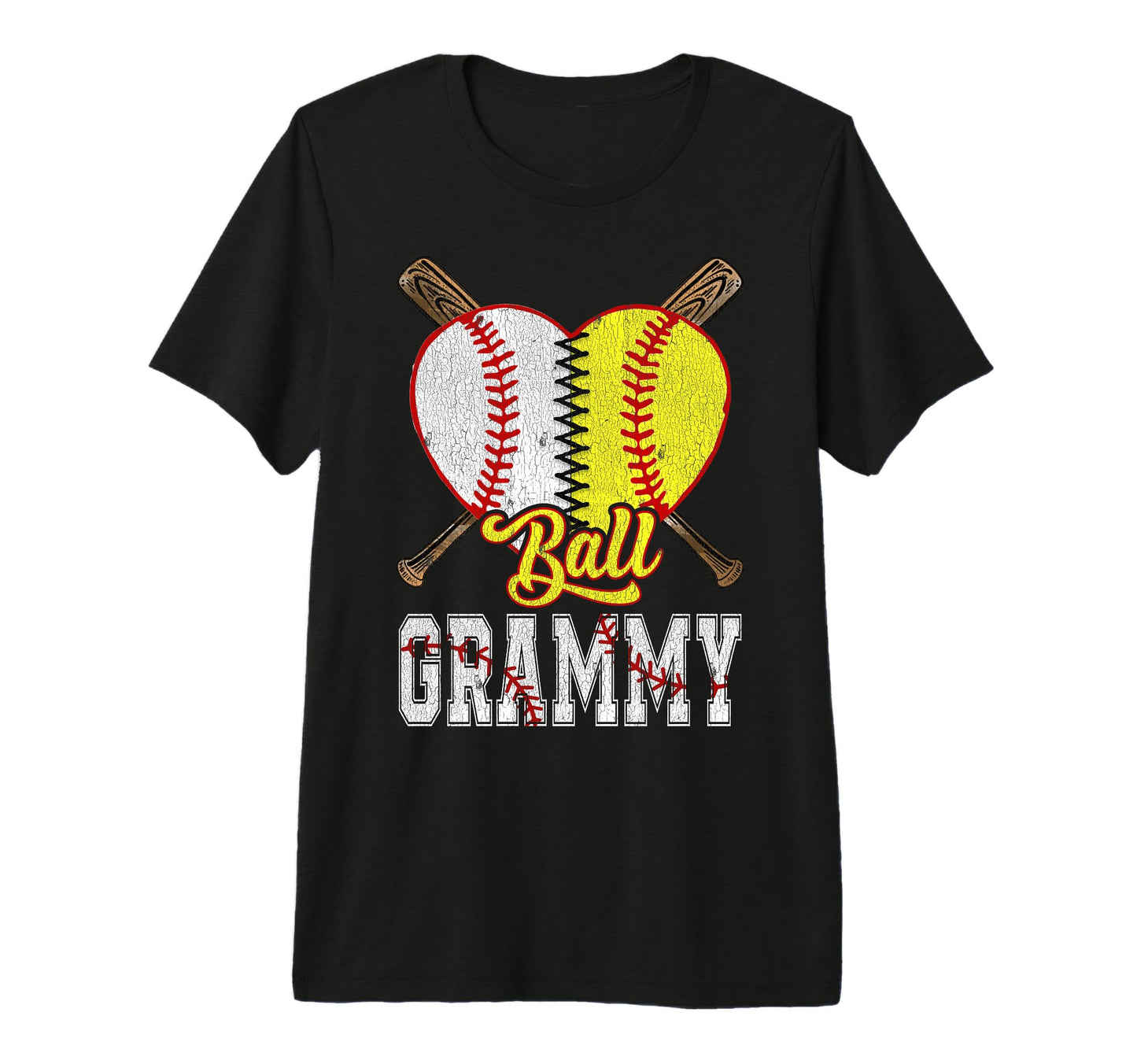 Grammy Both Ball Grammy Baseball T-Shirt - Fun Novelty Design Men Women - T-Shirt, Sweatshirt, Hoodie