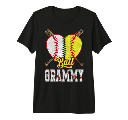 Grammy Both Ball Grammy Baseball T-Shirt - Fun Novelty Design Men Women - T-Shirt, Sweatshirt, Hoodie