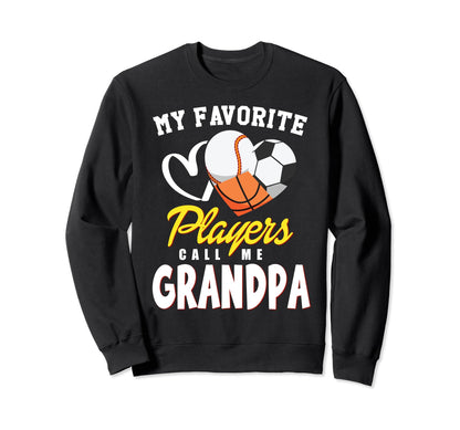 My Favorite Players Baseball Soccer Sweatshirt - Novelty Apparel Men Women - T-Shirt, Sweatshirt, Hoodie