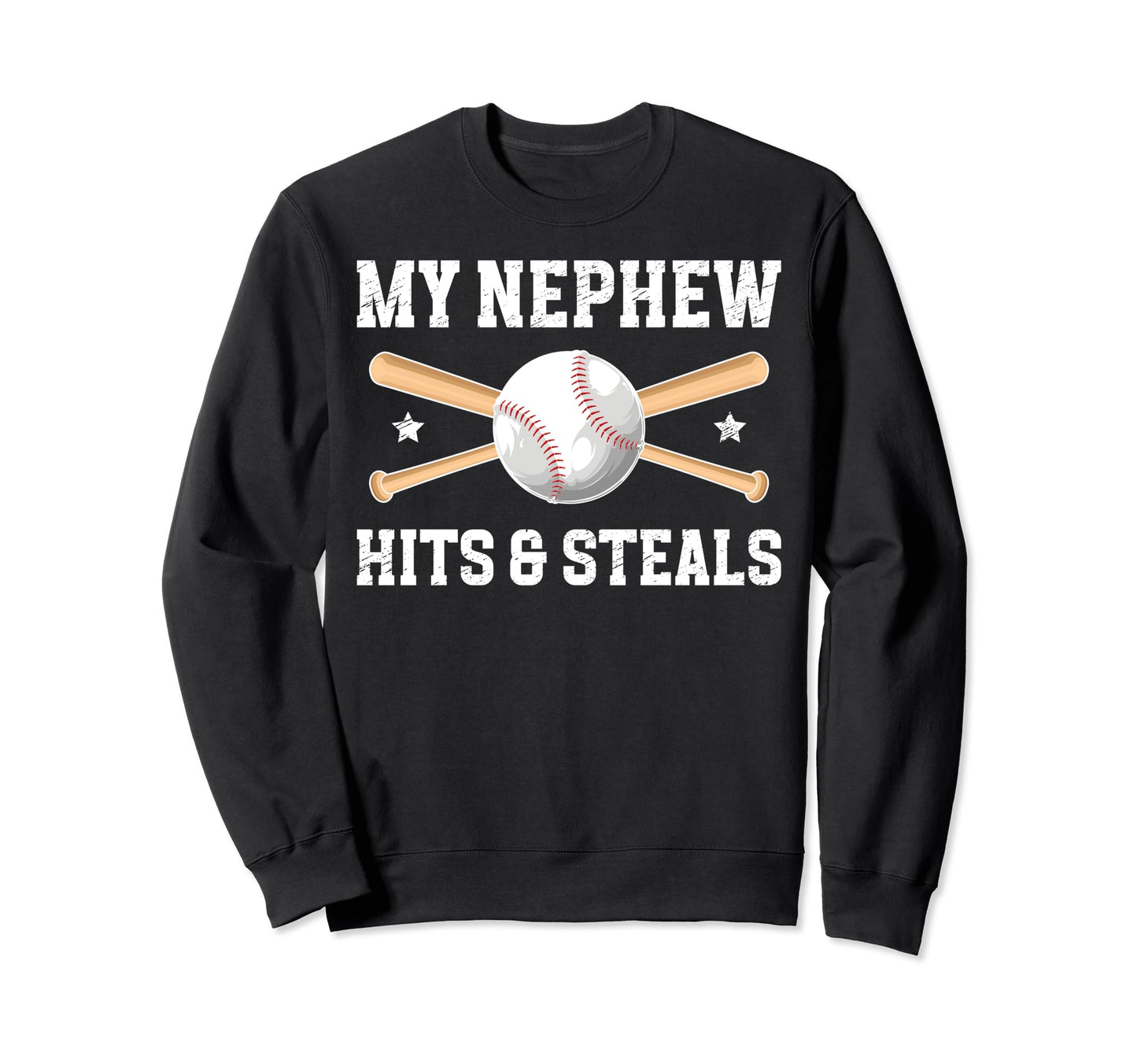 My Nephew Baseball Uncle Baseball Sweatshirt - Unique Graphic for Adults - T-Shirt, Sweatshirt, Hoodie