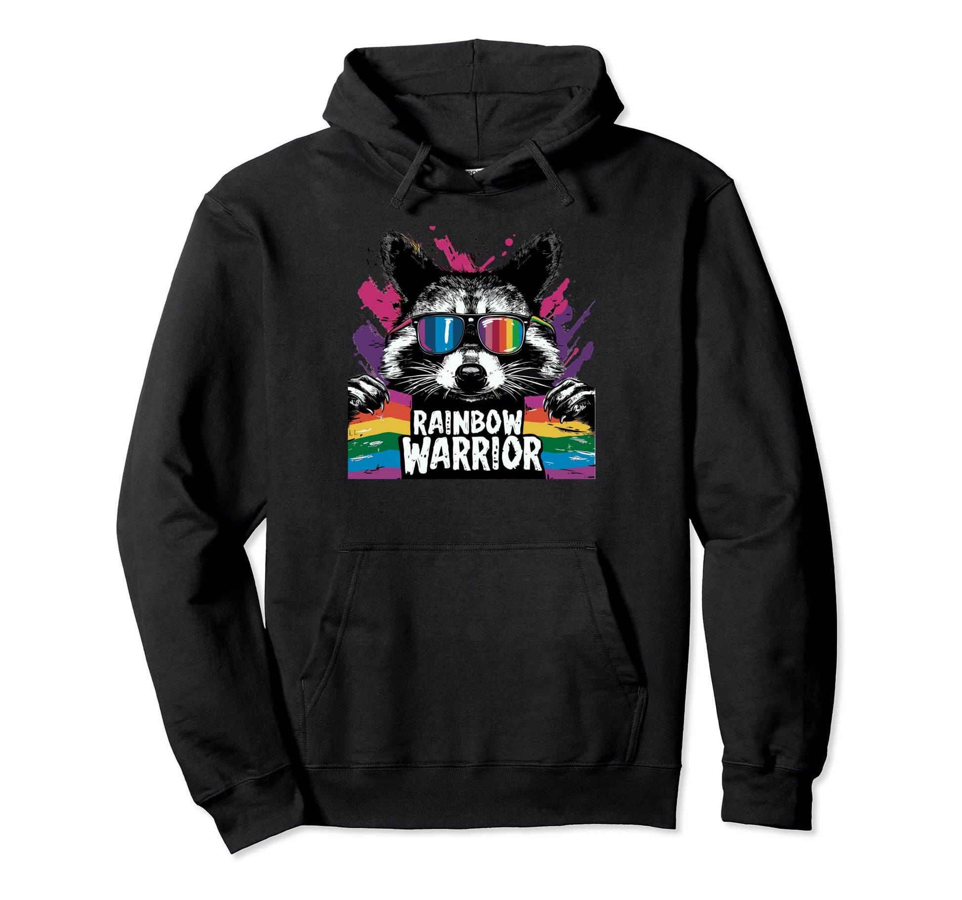Funny Raccoon Love Sunglasses Summer Hoodie - Custom Art Print Men Women - T-Shirt, Sweatshirt, Hoodie