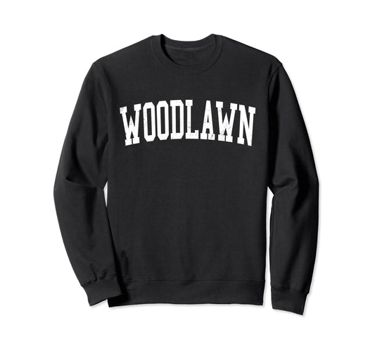 Woodlawn Va Distressed White Sweatshirt - Casual Everyday Wear Unisex - T-Shirt, Sweatshirt, Hoodie