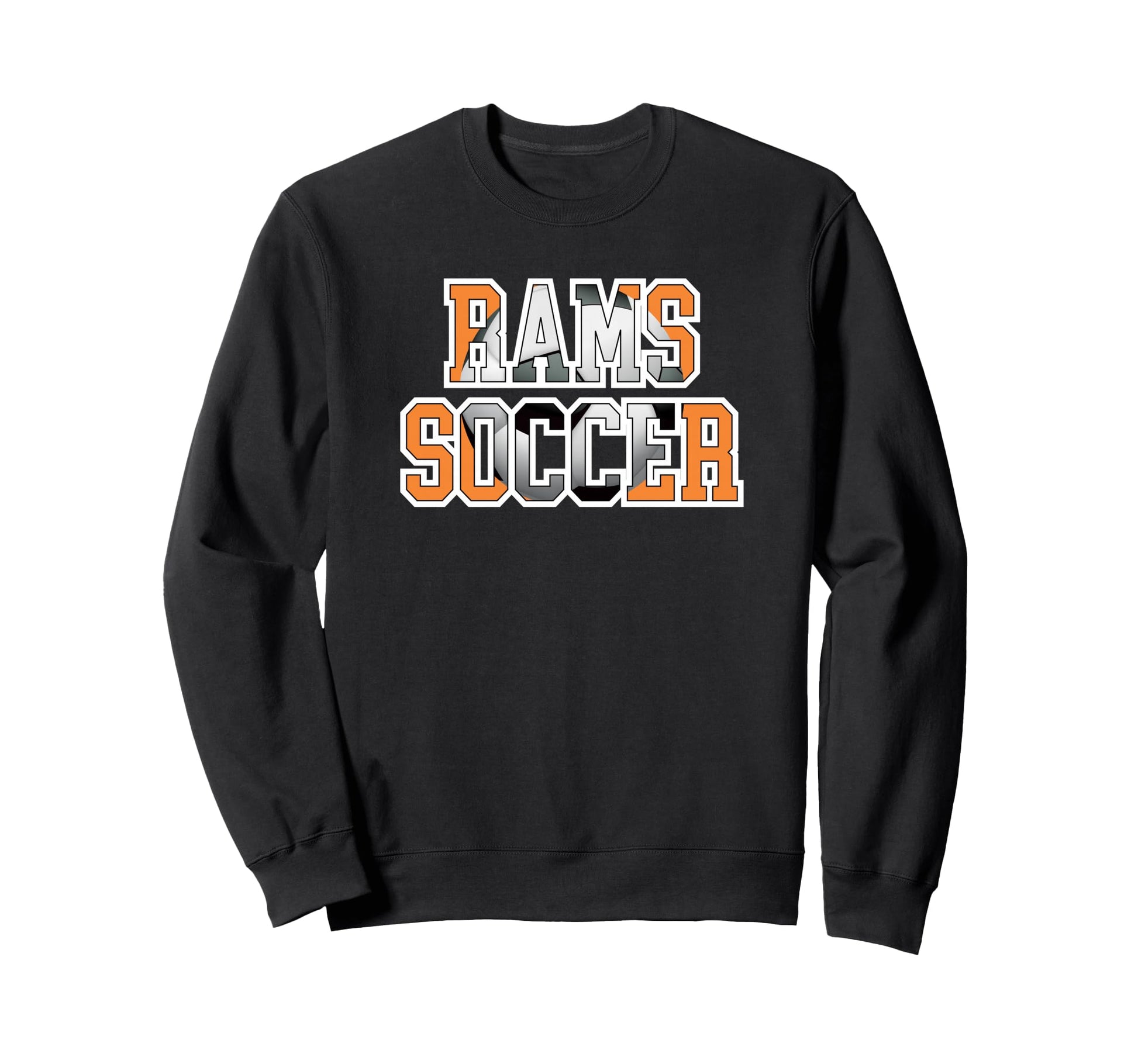 Rams Soccer Mom Game Day Mascot Orange Sweatshirt - Novelty Apparel Unisex - T-Shirt, Sweatshirt, Hoodie