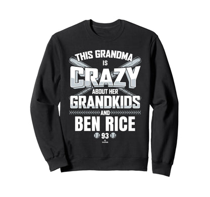 Grandma Crazy Ben Rice New York Sweatshirt - Aesthetic Graphic Unisex - T-Shirt, Sweatshirt, Hoodie