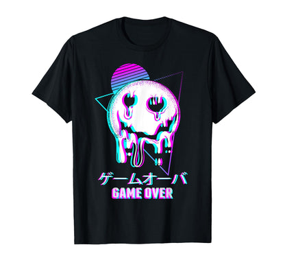 Game Over Aesthetic Goth Vaporwave Sad T-Shirt - Unique Graphic Unisex - T-Shirt, Sweatshirt, Hoodie
