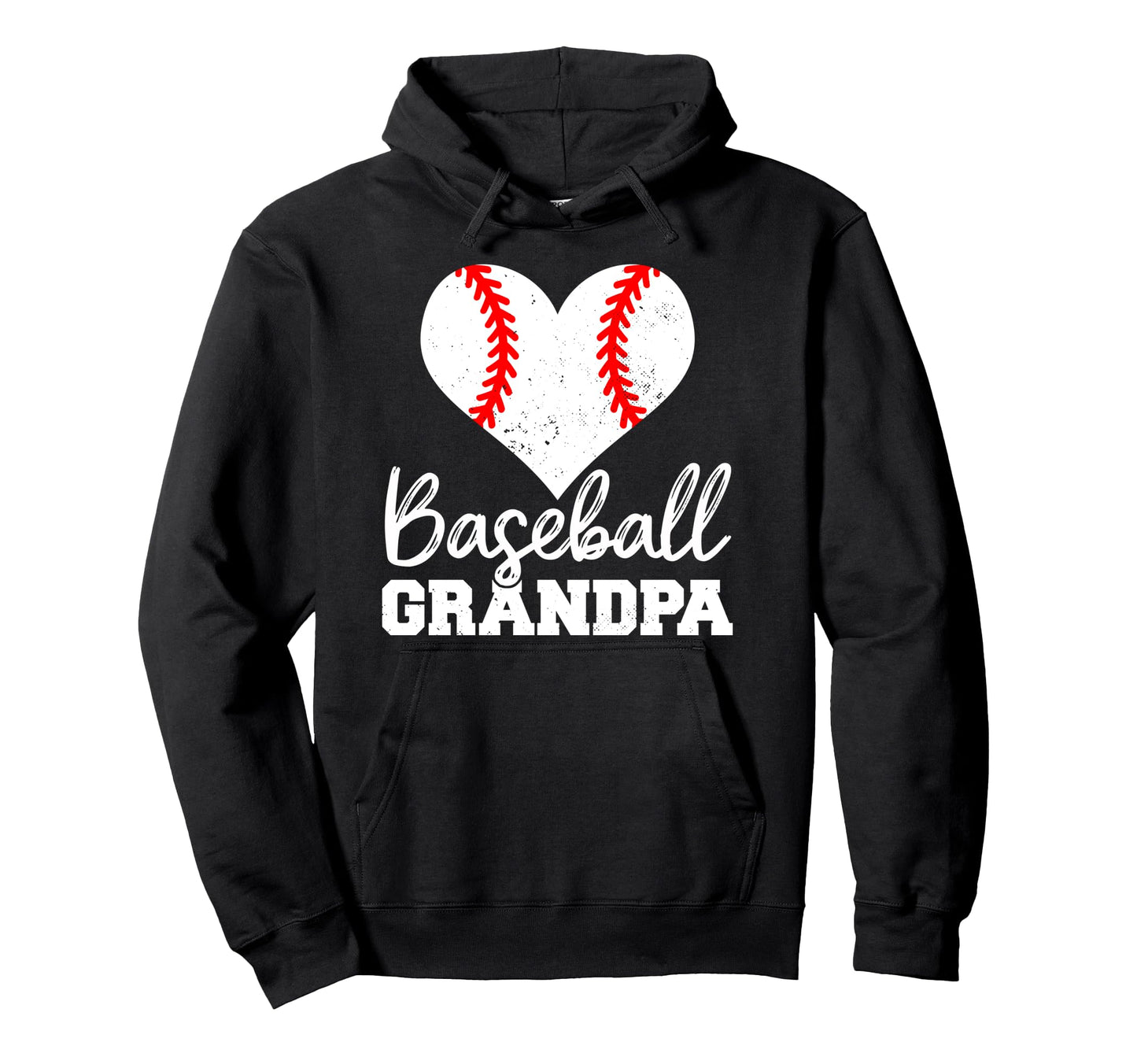 Baseball Grandpa Heart Funny Baseball Hoodie - Custom Art Print Men Women - T-Shirt, Sweatshirt, Hoodie