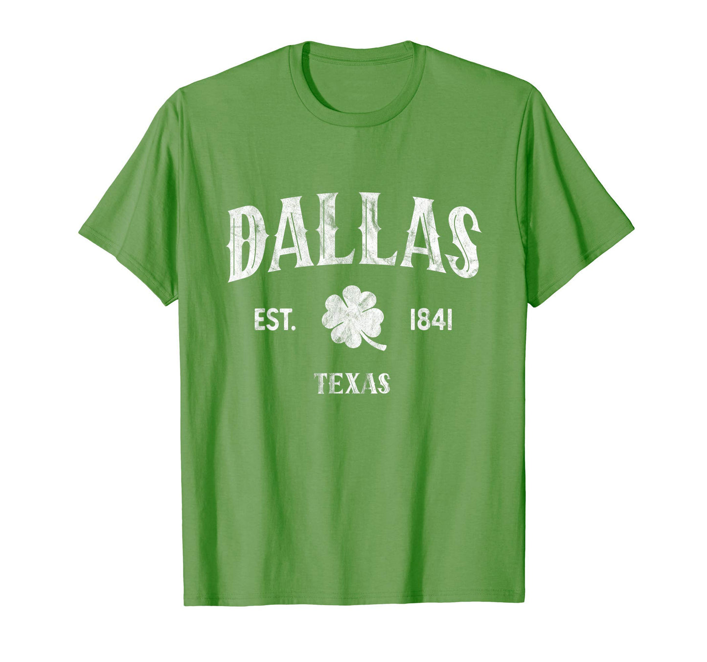 Dallas Texas Varsity Shamrock St T-Shirt - Trendy Graphic for Adults - T-Shirt, Sweatshirt, Hoodie