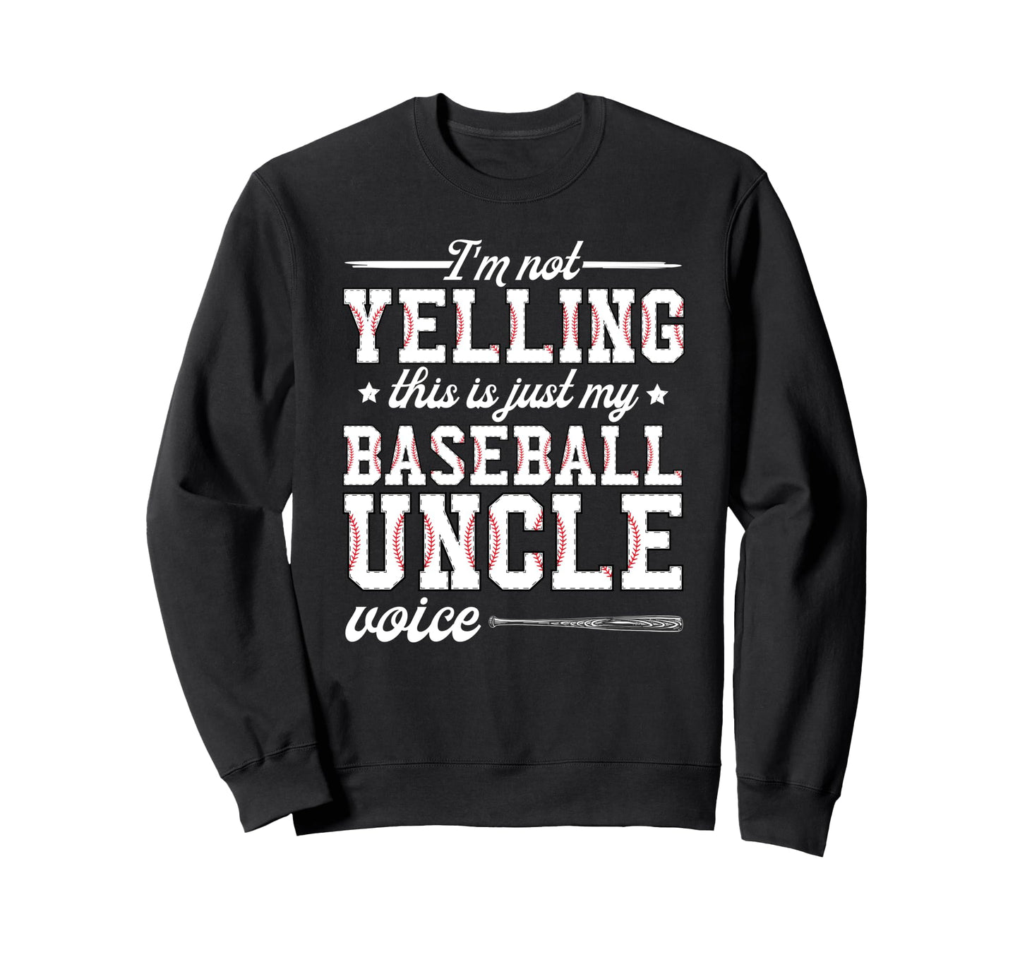 My Baseball Uncle Voice Uncle Sweatshirt - Aesthetic Graphic Unisex - T-Shirt, Sweatshirt, Hoodie