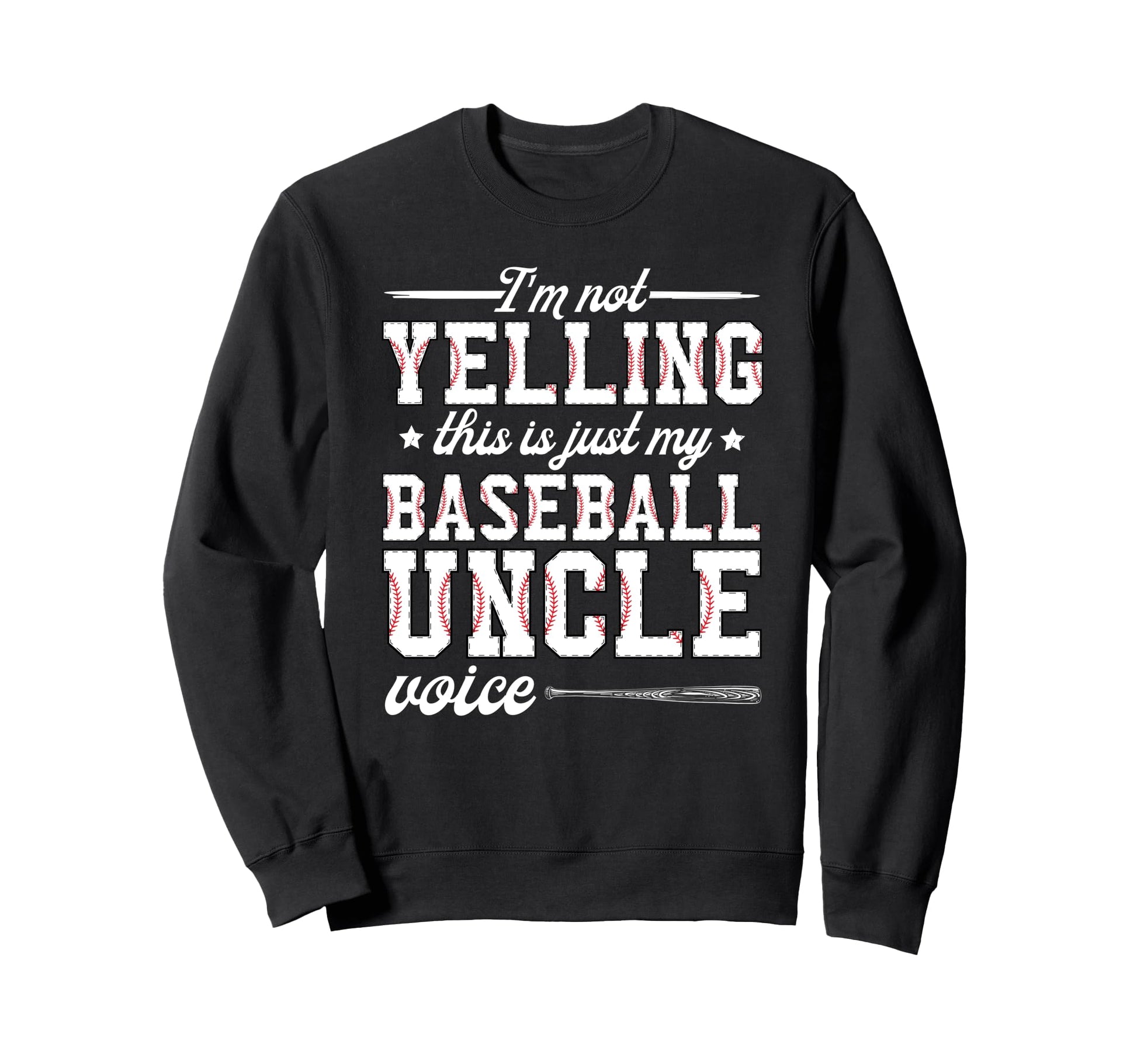My Baseball Uncle Voice Uncle Sweatshirt - Aesthetic Graphic Unisex - T-Shirt, Sweatshirt, Hoodie