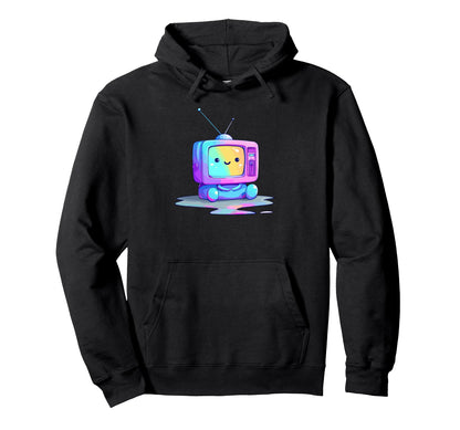 Kawaii Tv Rainbow Pastel Vaporwave Hoodie - Novelty Apparel for Adults - T-Shirt, Sweatshirt, Hoodie