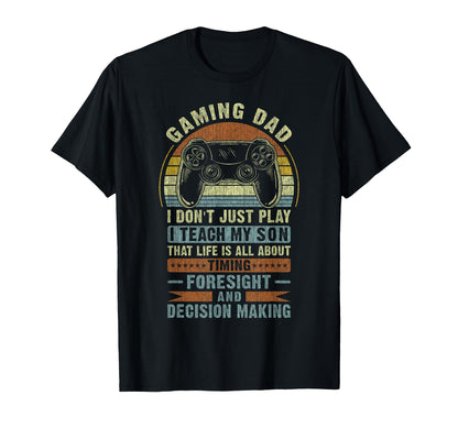 Gaming Dad Father Son Fathers Day Video T-Shirt - Novelty Apparel Unisex - T-Shirt, Sweatshirt, Hoodie