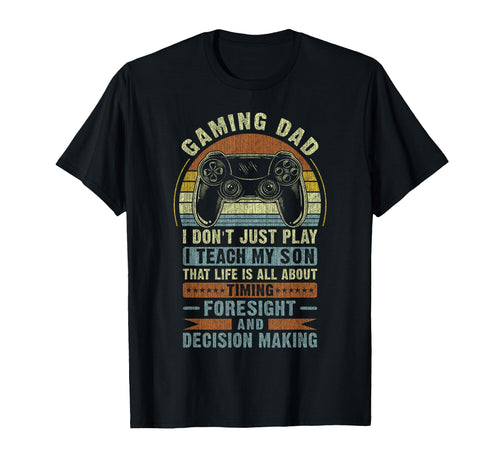 Gaming Dad Father Son Fathers Day Video T-Shirt - Novelty Apparel Unisex - T-Shirt, Sweatshirt, Hoodie
