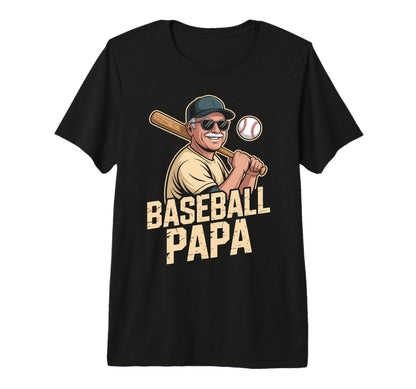 Funny Dad Shirts Baseball Papa Fathers T-Shirt - Minimalist Print Unisex - T-Shirt, Sweatshirt, Hoodie