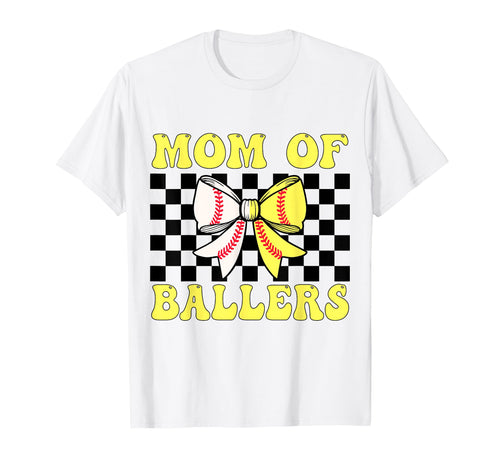 Mom Ballers Baseball Softball Coqutte T-Shirt - Fun Novelty Design Unisex - T-Shirt, Sweatshirt, Hoodie