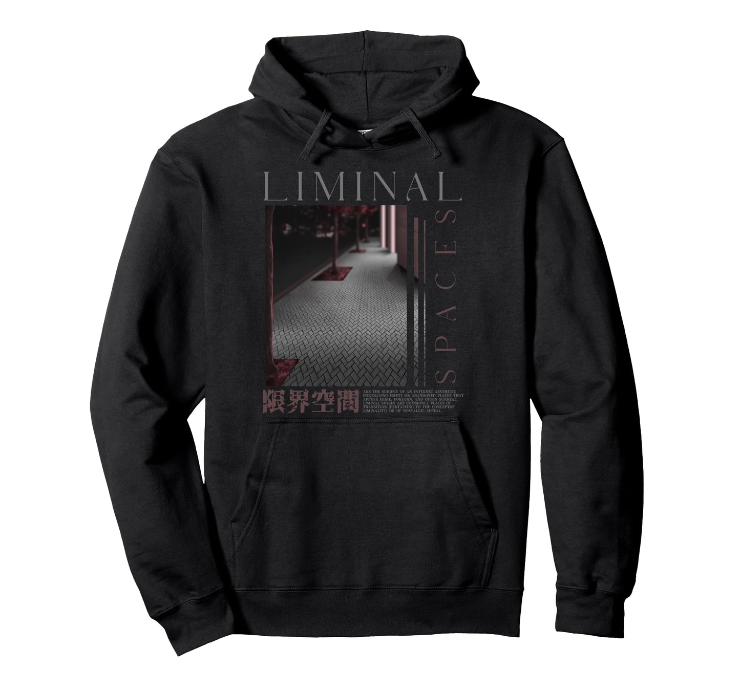 Liminal Aesthetic Vaporwave Japanese Hoodie - Streetwear Style Men Women - T-Shirt, Sweatshirt, Hoodie