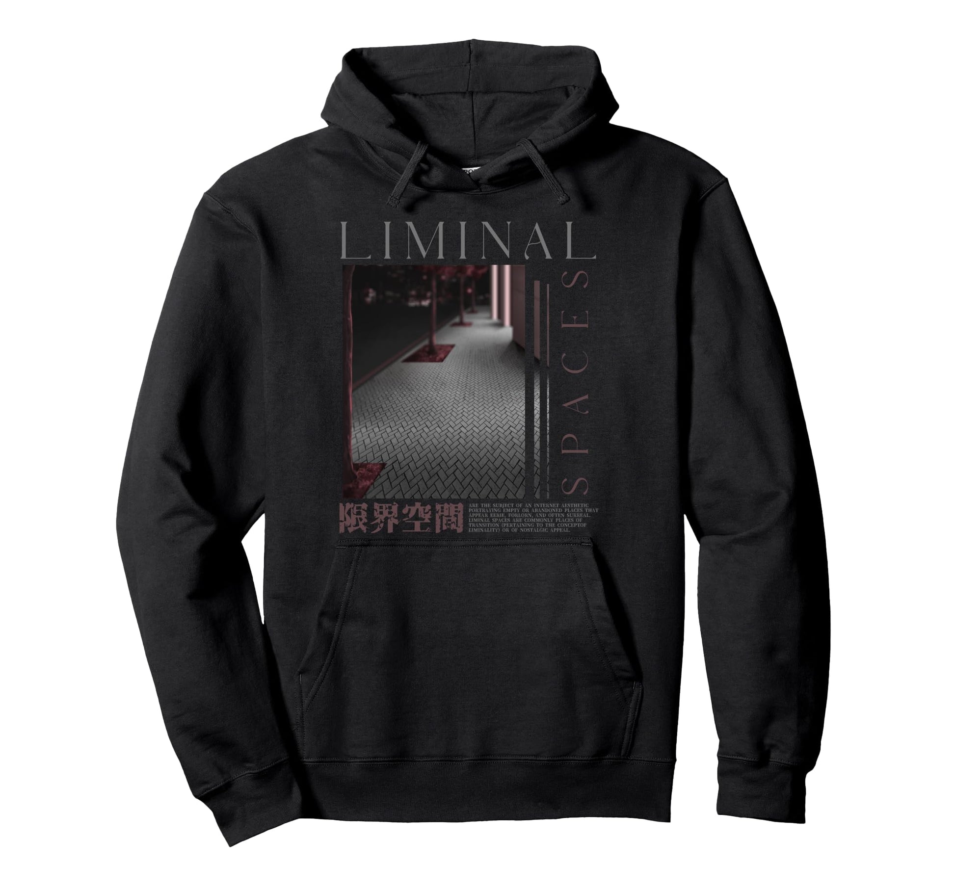 Liminal Aesthetic Vaporwave Japanese Hoodie - Streetwear Style Men Women - T-Shirt, Sweatshirt, Hoodie