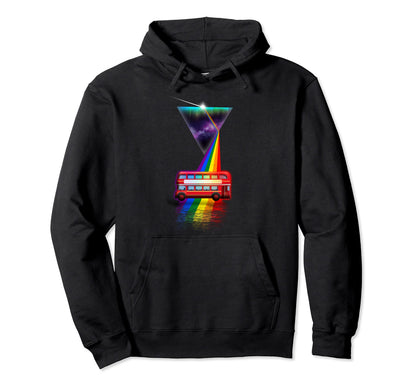 Prism London Bus Hoodie - Custom Art Print Unisex - T-Shirt, Sweatshirt, Hoodie
