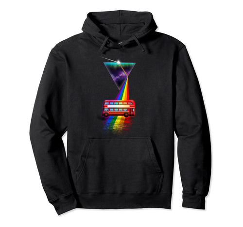 Prism London Bus Hoodie - Custom Art Print Unisex - T-Shirt, Sweatshirt, Hoodie