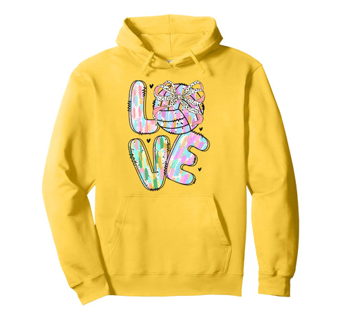 Love Volleyball Game Day Vibes Hoodie - Streetwear Style for Adults - T-Shirt, Sweatshirt, Hoodie