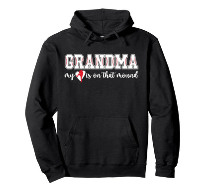 Proud Baseball Pitcher Grandma Baseball Hoodie - Minimalist Print Unisex - T-Shirt, Sweatshirt, Hoodie