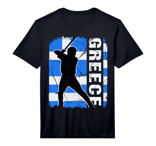 Greek Baseball Player Greece Flag T-Shirt - Custom Art Print Men Women - T-Shirt, Sweatshirt, Hoodie