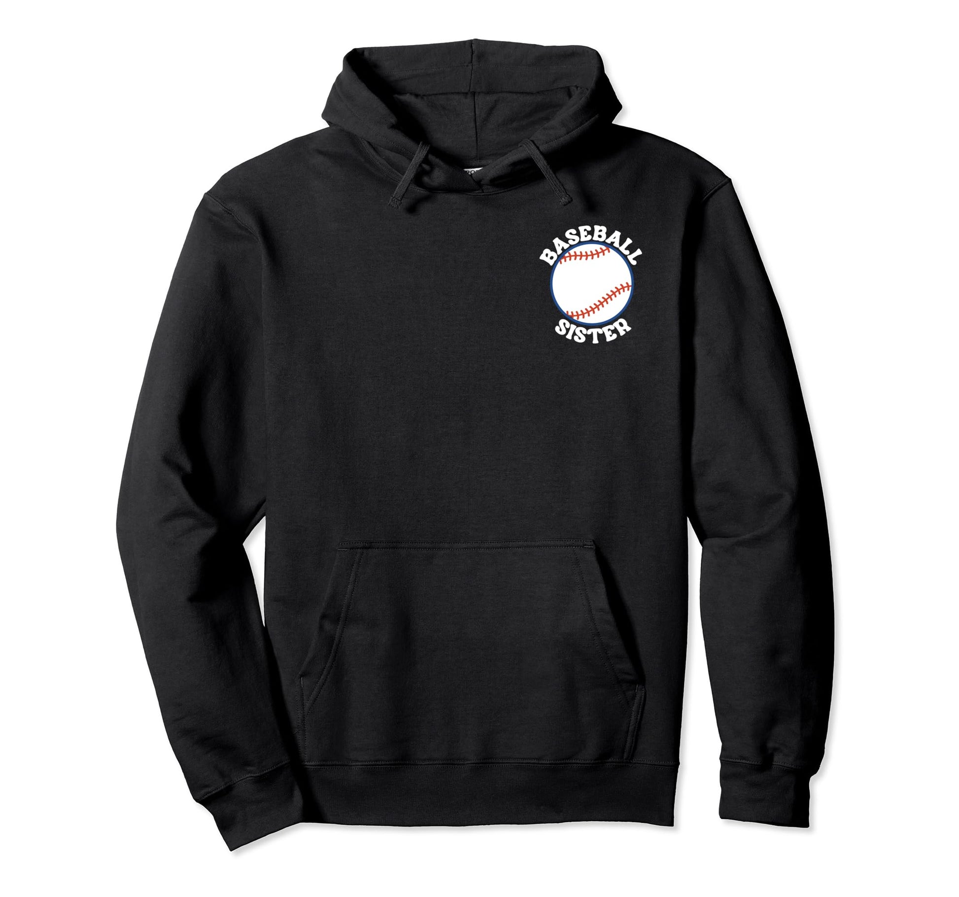My Baseball Sister Era Groovy Sister Hoodie - Unique Graphic Men Women - T-Shirt, Sweatshirt, Hoodie