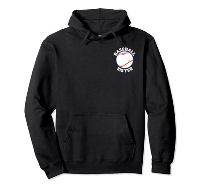 My Baseball Sister Era Groovy Sister Hoodie - Unique Graphic Men Women - T-Shirt, Sweatshirt, Hoodie