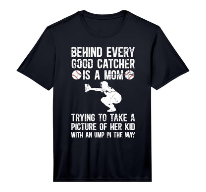 Mens Baseball Catcher Mom Funny Mom T-Shirt - Graphic Print Men Women - T-Shirt, Sweatshirt, Hoodie