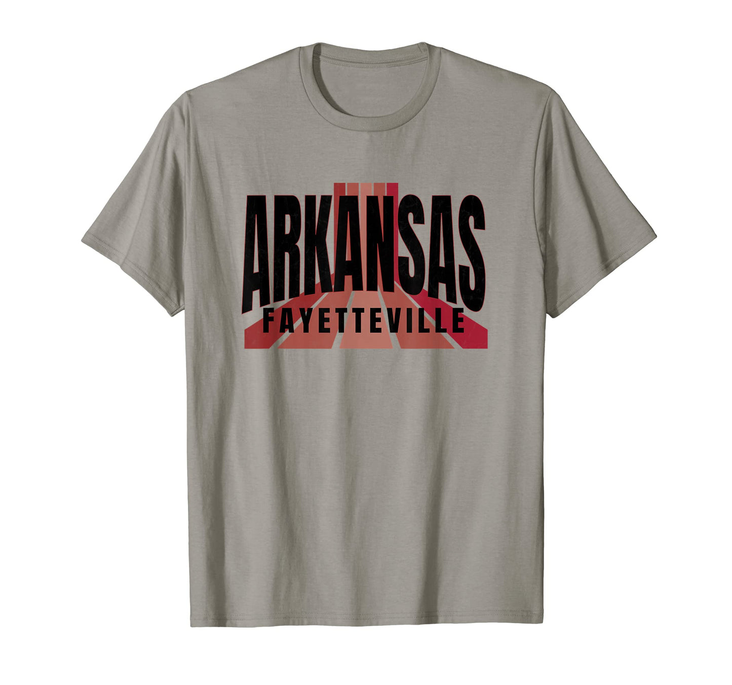 Arkansas Red White Arkansas Striped Local T-Shirt - Graphic Print Men Women - T-Shirt, Sweatshirt, Hoodie