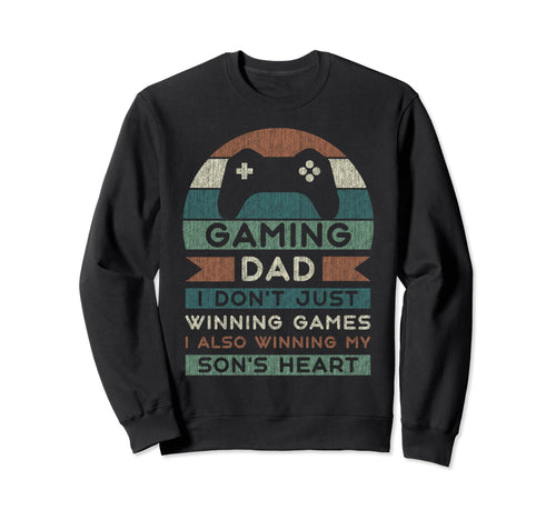 Gaming Dad Father Son Fathers Sweatshirt - Fun Novelty Design Men Women - T-Shirt, Sweatshirt, Hoodie