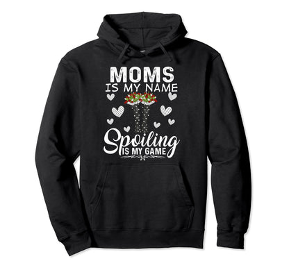 Moms Is My Name Spoiling Is My Game Boots Hoodie - Custom Art Print Unisex - T-Shirt, Sweatshirt, Hoodie