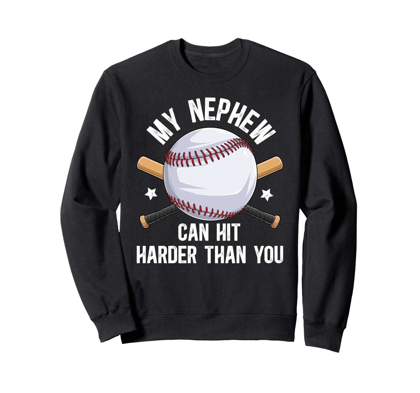 My Nephew Baseball Uncle Baseball Sweatshirt - Custom Art Print Unisex - T-Shirt, Sweatshirt, Hoodie