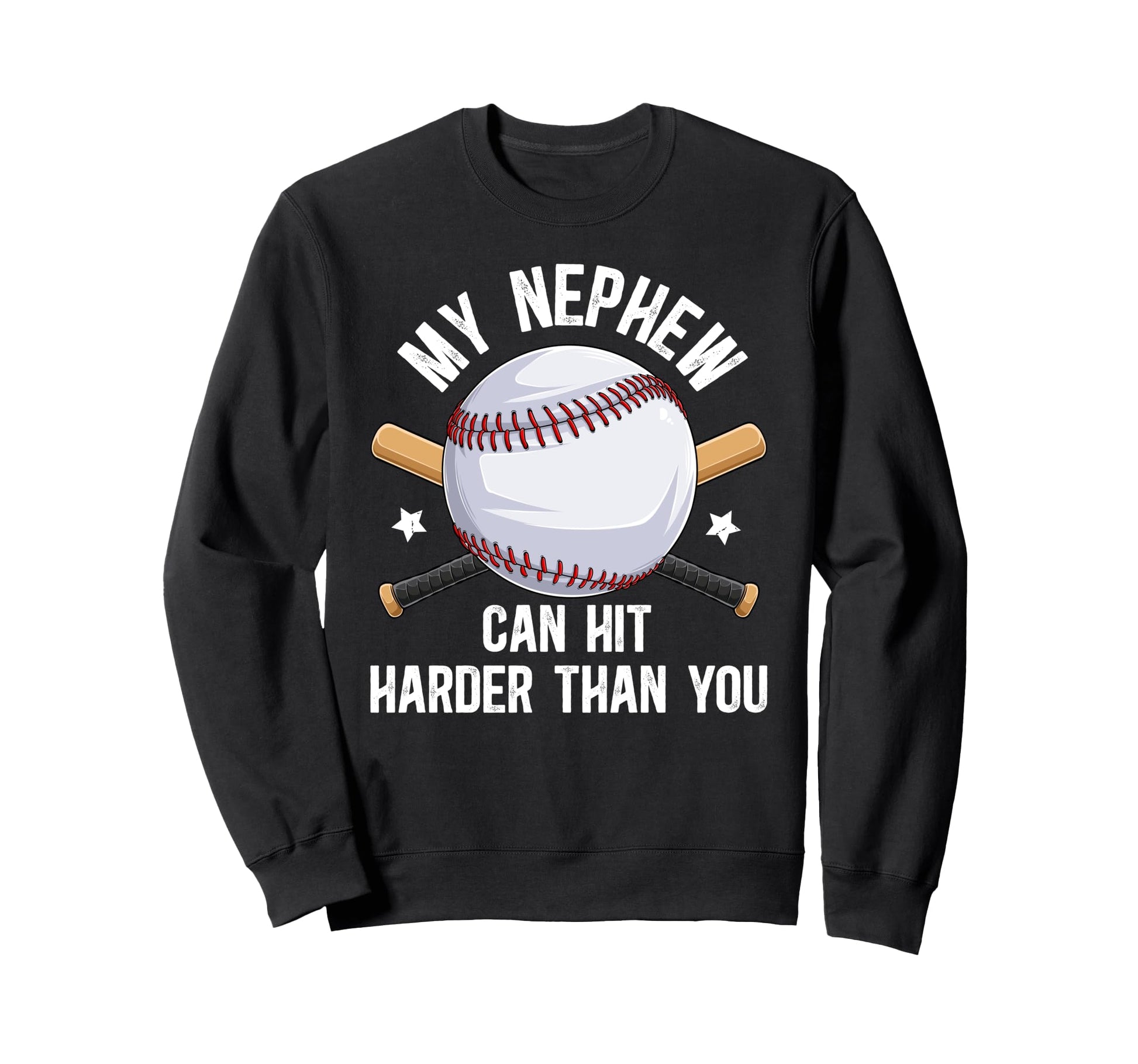 My Nephew Baseball Uncle Baseball Sweatshirt - Custom Art Print Unisex - T-Shirt, Sweatshirt, Hoodie