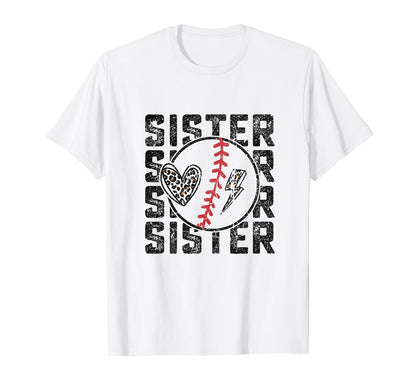 Baseball Sister Sport T-Shirt - Fun Novelty Design for Adults - T-Shirt, Sweatshirt, Hoodie