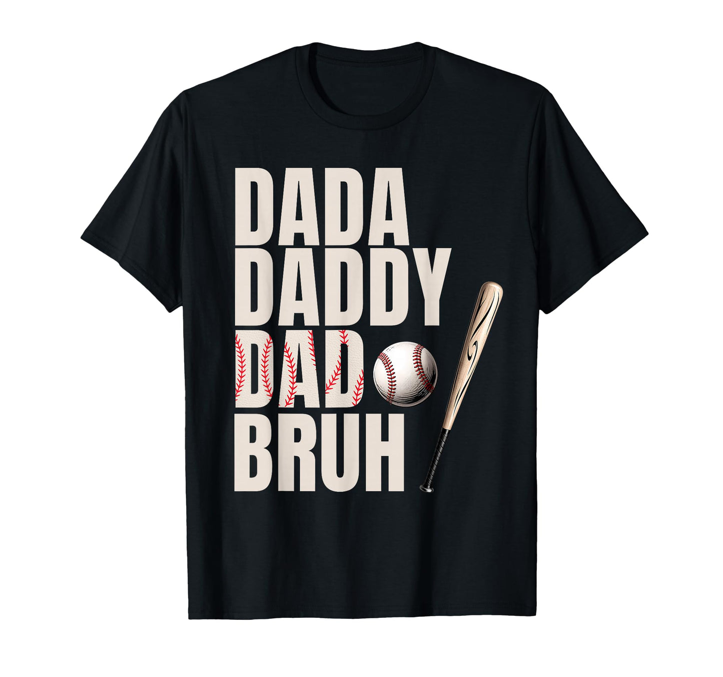 Baseball Daddy Coach Dad Fathers Day T-Shirt - Casual Everyday Wear Unisex - T-Shirt, Sweatshirt, Hoodie