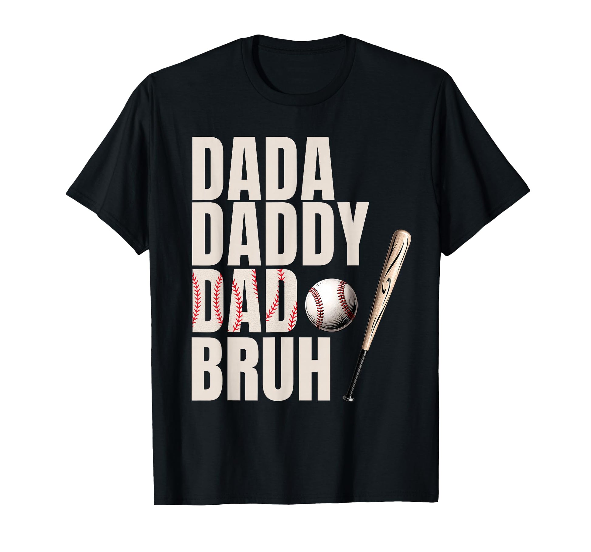 Baseball Daddy Coach Dad Fathers Day T-Shirt - Casual Everyday Wear Unisex - T-Shirt, Sweatshirt, Hoodie