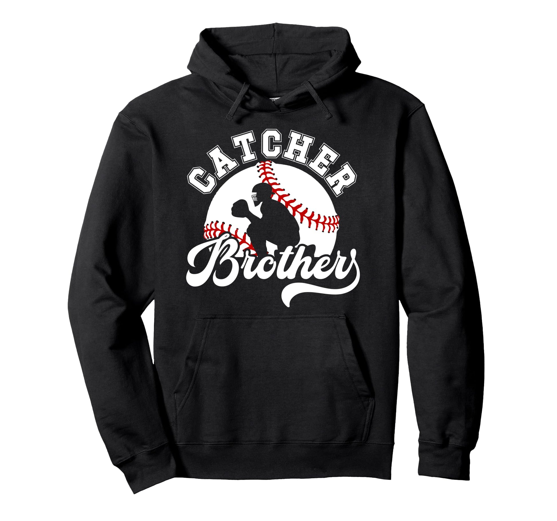 Baseball Catcher Brother Baseball Catcher Hoodie - Unique Graphic Unisex - T-Shirt, Sweatshirt, Hoodie