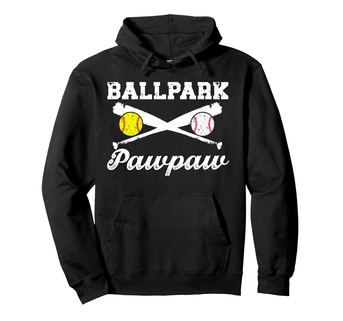 Ballpark Pawpaw Softball Baseball Hoodie - Streetwear Style for Adults - T-Shirt, Sweatshirt, Hoodie