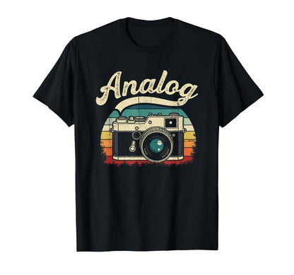 Analogue Camera Sunset T-Shirt - Novelty Apparel Men Women - T-Shirt, Sweatshirt, Hoodie