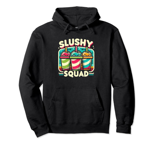 Slushy Squad Rainbow Line Up Hoodie - Aesthetic Graphic Men Women - T-Shirt, Sweatshirt, Hoodie