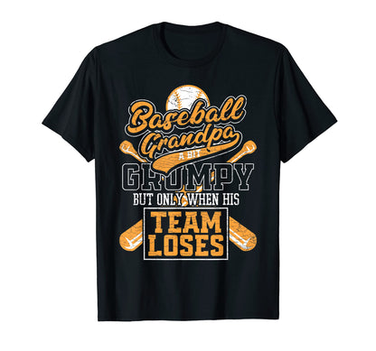 Mens Grandfather Baseball Grandpa T-Shirt - Unique Graphic Men Women - T-Shirt, Sweatshirt, Hoodie