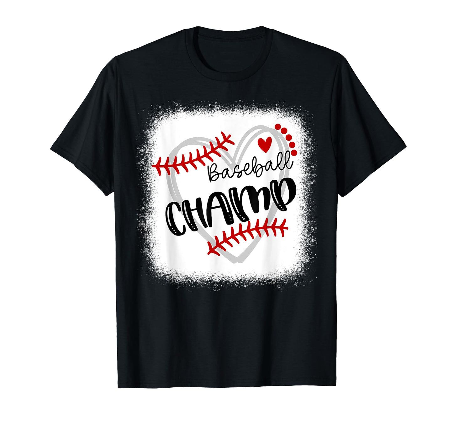 Personalized Baseball Heart Champ T-Shirt - Graphic Print for Adults - T-Shirt, Sweatshirt, Hoodie