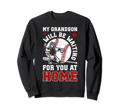 Home Baseball Catcher Nana Sweatshirt - Novelty Apparel for Adults - T-Shirt, Sweatshirt, Hoodie
