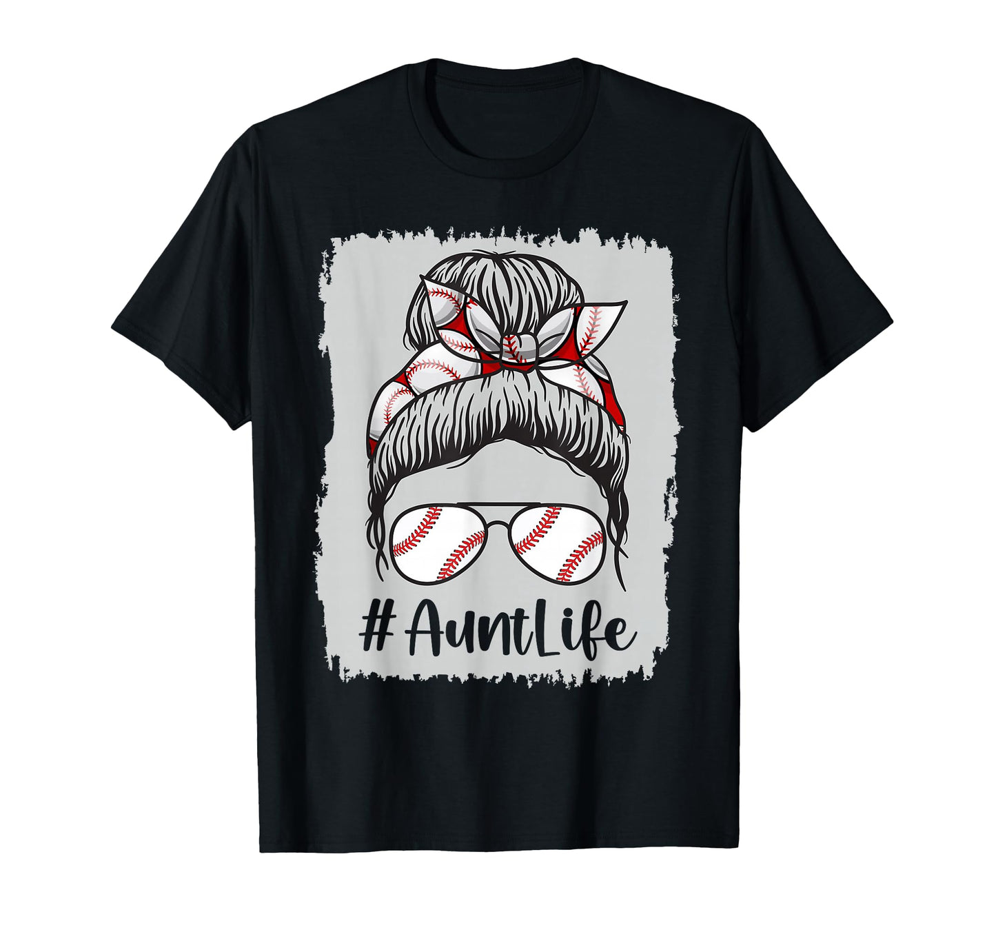 Baseball Aunt Life Mothers Day T-Shirt - Casual Everyday Wear for Adults - T-Shirt, Sweatshirt, Hoodie