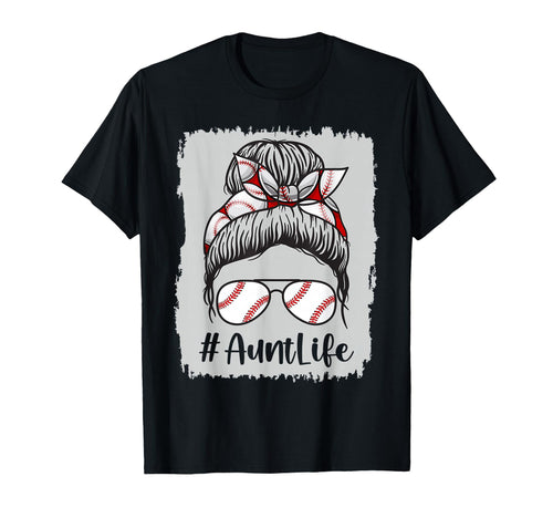 Baseball Aunt Life Mothers Day T-Shirt - Casual Everyday Wear for Adults - T-Shirt, Sweatshirt, Hoodie